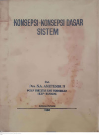 Konsepsi-konsepsi Dasar Sistem