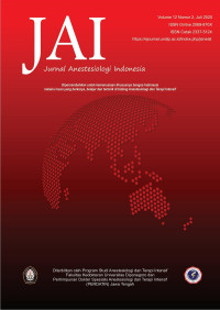 JAI : Jurnal Anestesiologi Indonesia Volume 12 Nomor 2 Juli 2020