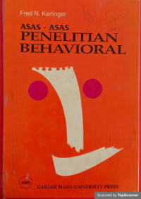 Asas-Asas Penelitian Behavioral