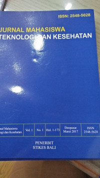 Jurnal Mahasiswa Teknologi dan Kesehatan. vol 1. No 1