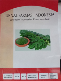 Jurnal Farmasi Indonesia, Journal Of Indonesian Pharmaceutical, Vol. 16, No.2 November 2019