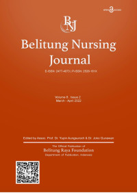 JURNAL: Belitung Nursing JournaL (Vol 8 Issue 2 : March-April 2022)