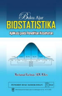 Buku Ajar : Biostatistika Aplikasi pada Penelitian Kesehatan