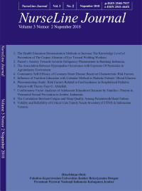 NurseLine Journal Volume 3 No 2 November 2018