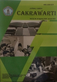 Jurnal Ilmiah Cakrawarti Vol. 01, No. 02 Agustus 2018 – Januari 2019