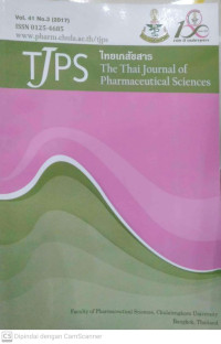 Thai Journal Of Pharmaceutical Sciences (TJPS) Vol. 41 No. 3 (2017)