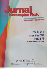 Jurnal Keterapian Fisik Vol 6, No. 1 November 2021