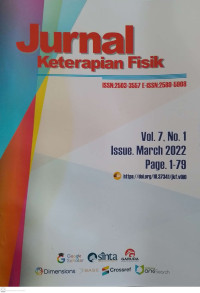 Jurnal Keterapian Fisik Vol 7, No. 1 November 2022