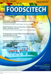 FOODSCITECH Food Science and Technology Journal Vol. 3 No. 1 July 2020