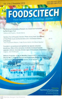 Image of FOODSCITECH Food Science and Technology Journal Vol. 2 No. 2 Desember 2019