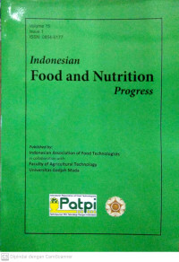 Indonesia Food and Nutrition Progress Volume 15 Issue 1 2018