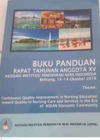 Buku Panduan Rapat Tahunan Anggota XV Asosiasi Institusi Pendidikan Ners Indonesia