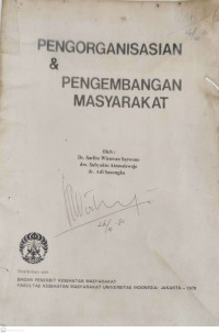 Pengorganisasian & Pengembangan Masyarakat