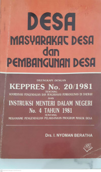 Desa Masyarakat Desa dan Pembangunan Desa