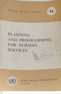 Planning and Programming for Nursing Services