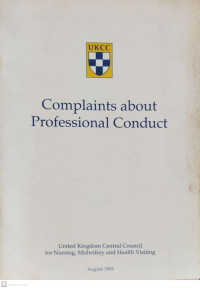 Complaints about Professional Conduct