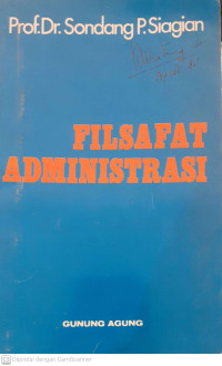 Filsafat Administrasi