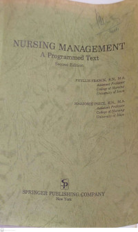 Nursing Management: A Programmed Text