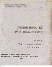 Pembimbing ke Psikodiagnostik