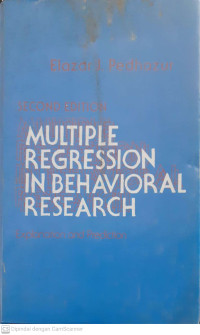 Multiple Regression in Behavioral Research