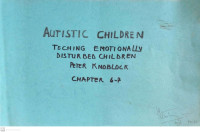 Autistic Children Teching Emotionally Disturbed Children