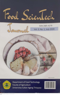 Jurnal: Food ScienTech Journal Vol. 3, No.1, July 2020