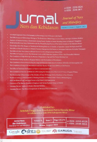 Jurnal Ners dan Kebidanan (Journal of Ners and Midwifery) Volume 9 Issue 2 August 2022