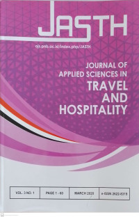 JASTH : Journal of Applied Sciences on Travel and Hospitality