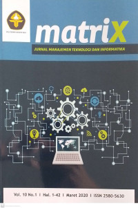 MatriX : Jurnal Manajemen Teknologi dan Informatika