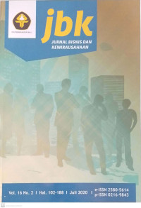 Jurnal Bisnis dan Kewirausahaan Vol 16, No 2, Juli 2020