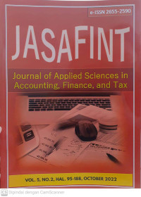 JASAFINNT: Journal of Applied Sciences in Accounting, Finance, and Tax