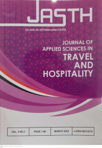 JASTH: Journal of Applied SCiences in Travel and Hospitality