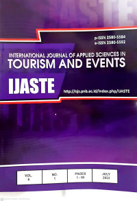 IJASTE: International Journal of Applied Sciences in Tourism and Events