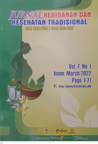 Jurnal Kebidanan dan Kesehatan Tradisional Volume 7, No. 1 March 2022