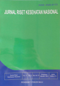 Jurnal Riset Kesehatan Nasional Vol. 5, No. 2 Oktober 2021
