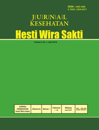 Jurnal Kesehatan Hesti Wira Sakti Volume 6 Nomor 1 Tahun 2018