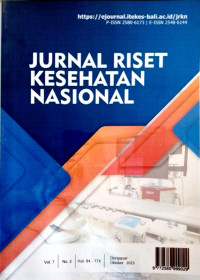 Jurnal Riset Kesehatan Nasional Vol. 7, No. 2 Oktober 2023