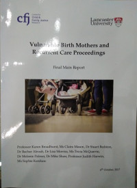 vulnerable Birth Mothers and Recurrent Care Proceedings