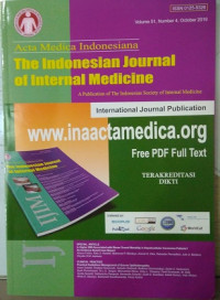 Acta Medica Indonesiana: The Indonesian Journal of Internal Medicine, Volume 51, Number 4, October 2019