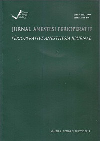 Jurnal Anestesi Perioperatif (Perioperative Anesthesia Journal) Volume 2, Nomor 2, Agustus 2014