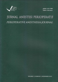 Jurnal Anestesi Perioperatif (Perioperatif Anesthesia Journal) Volume 3, Nomor 3, Desember 2015