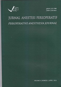Jurnal Anestesi Perioperatif (Perioperative Anesthesia Journal) Volume 4, Nomor 1, April 2016
