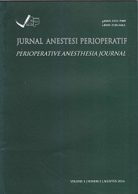Jurnal Anestesi Perioperatif (Perioperative Anesthesia Journal) Volume 4, Nomor 2, Agustus 2016