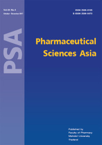 Pharmaceutical Sciences Asia(PSA) Volume 45, Number 1, Januari-March 2018