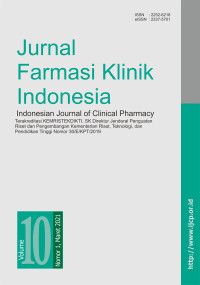 Jurnal Farmasi Klinik Indonesia Volume 10, Nomor 1, Maret 2021