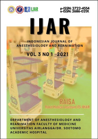 Indonesian Journal of Anesthesiology and Reanimation Vol. 3 No. 1 2021