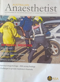 Australian Anaesthetist The Magazine of The Australian Society Of Anaesthetist