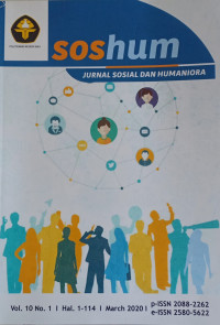 SOSHUM Jurnal Sosialdan Humaniora, Vol. 10 No 1 March 2020