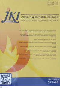 Jurnal Keperawatan Indonesia Volume 24 No 1 March 2021