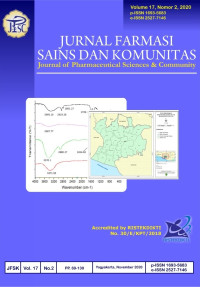 Jurnal Farmasi Sains dan Komunitas : Journal of Pharmaceuticals Sciences & Community Volume 17, Nomor 2, 2020